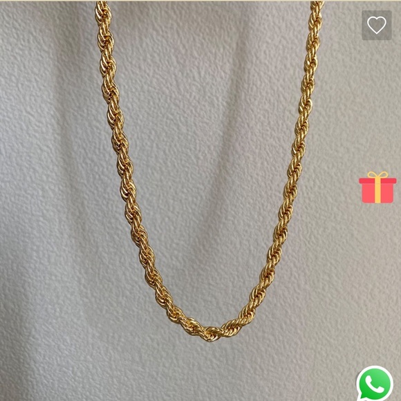 NWT! Helloice Chunky Rope Chain Necklace - Picture 6 of 7